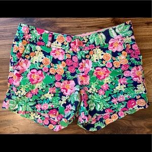 Lilly Pulitzer Floral Women's Shorts - Pink, Green, and Blue